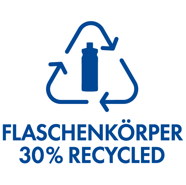 Flasche 30 % recycled