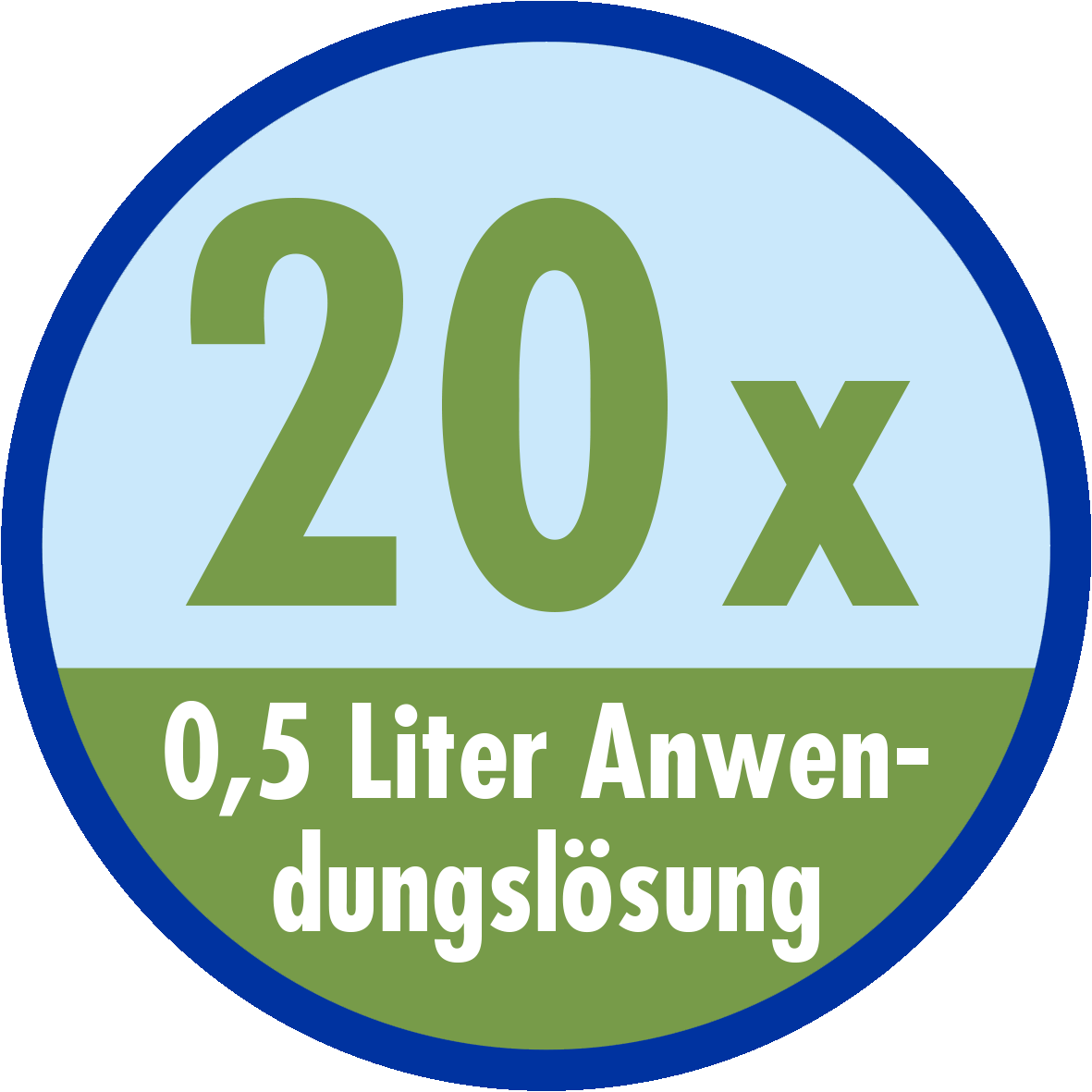 20x500 ml Anwendungslösung