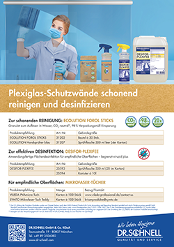 Flyer Plexiglasreinigung